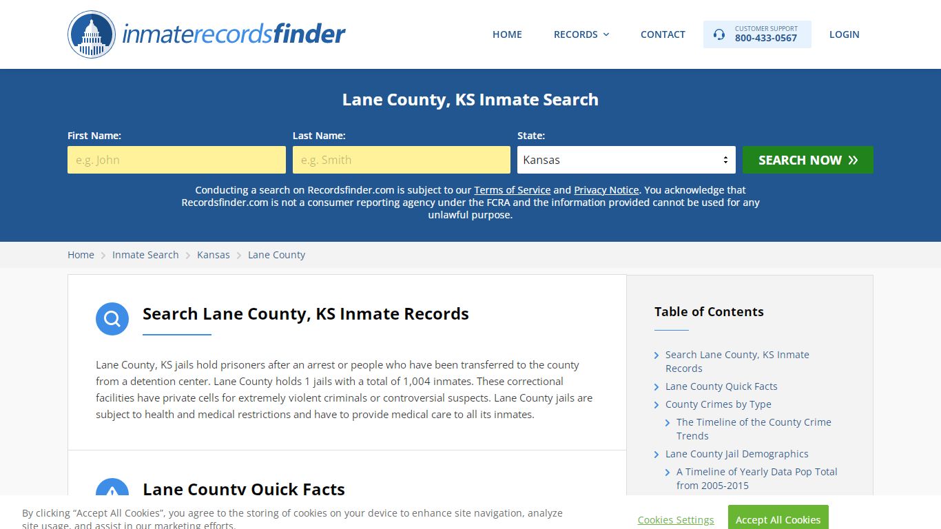 Lane County, KS Inmate Lookup & Jail Records Online